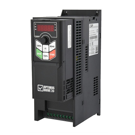 OPTIMUS DRIVE AD800P-4T1D5-PU0PCU0P, Преобразователь частоты, 3х380В, 1.5кВт, 3,8А, IP20, ЭМС С3, встр.торм.ключ