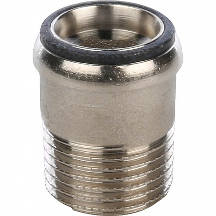 STOUT Кран шаровой полнопроходный угловой с американкой, ВР/НР, ручка бабочка 1/2