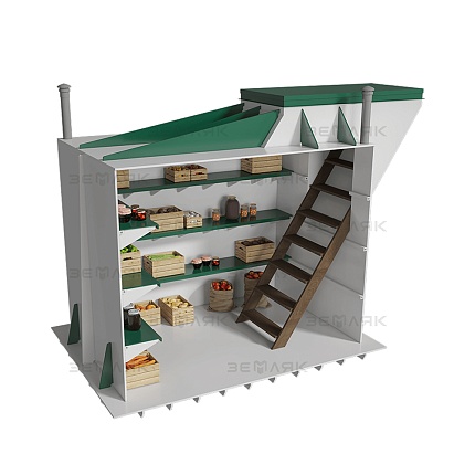 Погреб ЗЕМЛЯК Комфорт 1500x1500x2500 мм