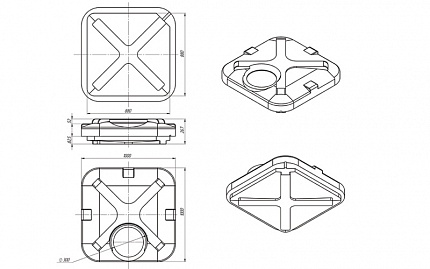 Бак для душа Rostok 150л с подогревом