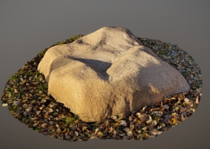 Камень 140x130/50 коричневый
