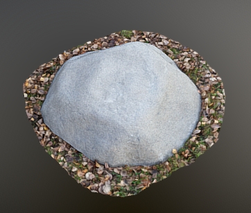 Искусственный камень D140/50 серый на бетонное кольцо