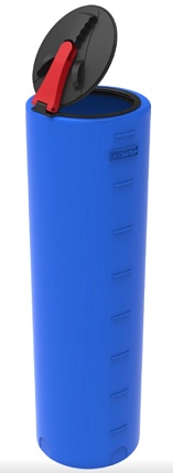 Емкость VD 400л синяя с откидной крышкой  (1885х 550х 550)