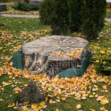 Крышка люка для септика Пень трухлявый 